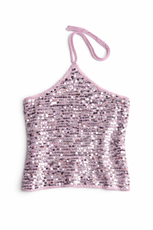 MIMI SEQUIN HALTER TOP